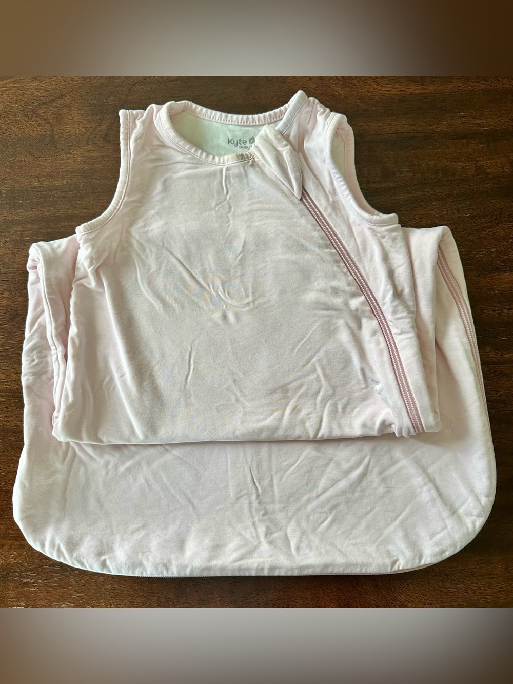 Kyte Baby bamboo sleep sack in blush pink, size M, .5 TOG
